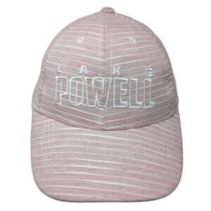 Ace USA Baseball Cap Pink One Size Lake Powell Striped Cotton Strapback Hat